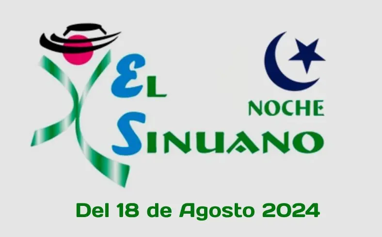 Resultado del sorteo sinuano noche del 18 de agosto 2024